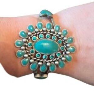 Light of Moon Turquoise & Silver Bracelet - EUC